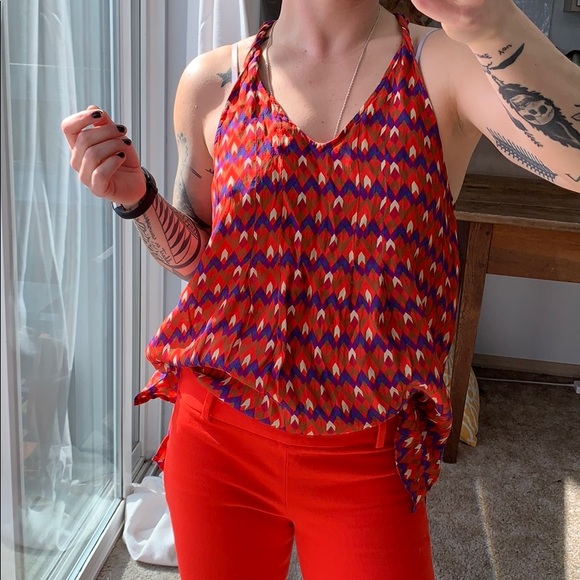 Lucky Brand Tops - Lucky Brand Printed Racerback Top